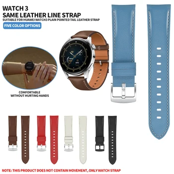 22 mm Watch Trak za Hitro Sprostitev Pravega Usnja Watch Band Zapestnica Za Huawei Watch 3 Zamenjava Pasu