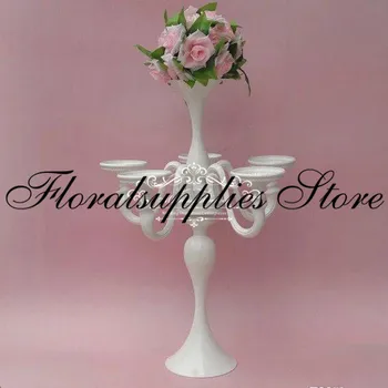Lepa, visoka poroko svečnik cvet imetnik / svijećnjak za poročno dekoracijo mize