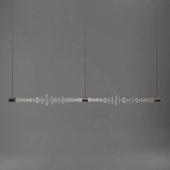 Novi italijanski ustvarjalne glass line oblikovan tabela lestenec razstavni dvorani jedilnica prostor, dekorativne luči
