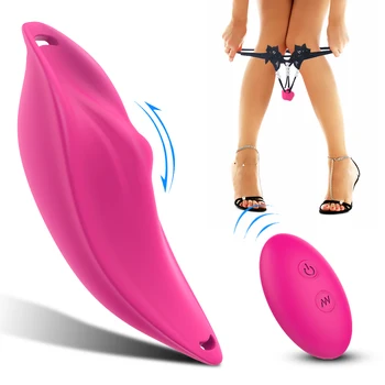 Novo Brezžično Krmiljenje G Spot Vibrator, Vibrator Trak na Nevidno Čipke Hlačne Ženski Stimulator Klitorisa Sex Igrača Za Ženske in Pari
